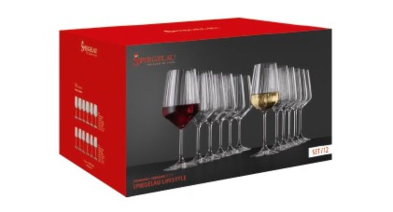 SPIEGELAU Lifestyle 12 Vinglass, 6 R&oslash;dvin,- og 6 Hvitvinsglass
