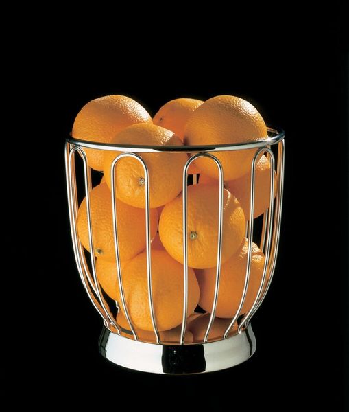 Ikonisk fruktkurv i st&aring;l by Alessi