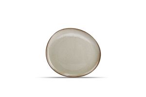 Hovedbilde FINE2DINE Ceres Tallerken 21x18,5cm | Gr&aring;gr&oslash;nn